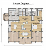 Дом из бревна VZ-152